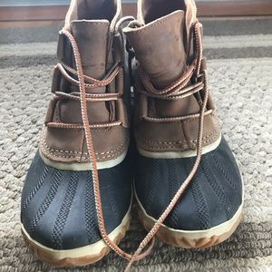 Sorel waterproof leather boots- size 6.5